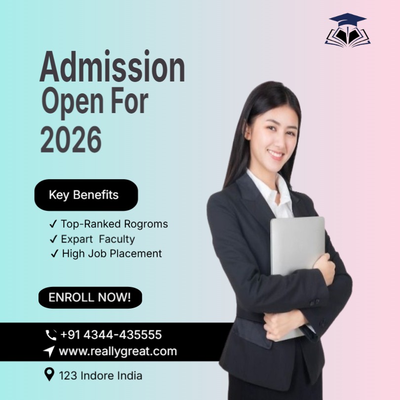 Gradient style school admission Instagram post
