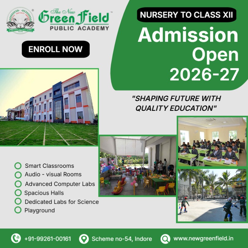 Green field public academy admission banner