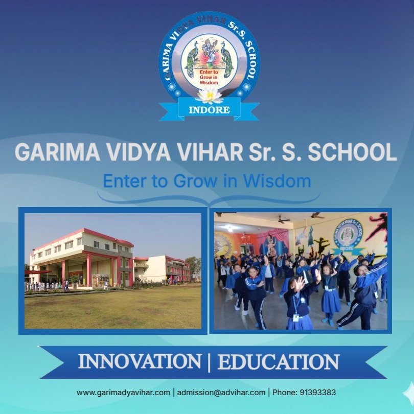 School admission advertisement with students