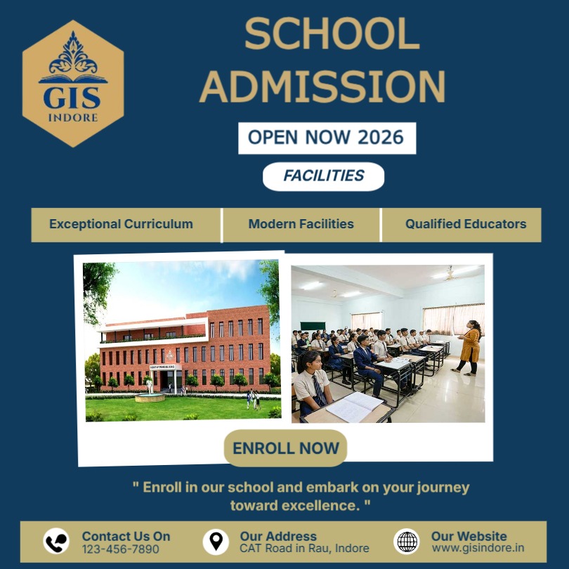 International school admission advertisement banner