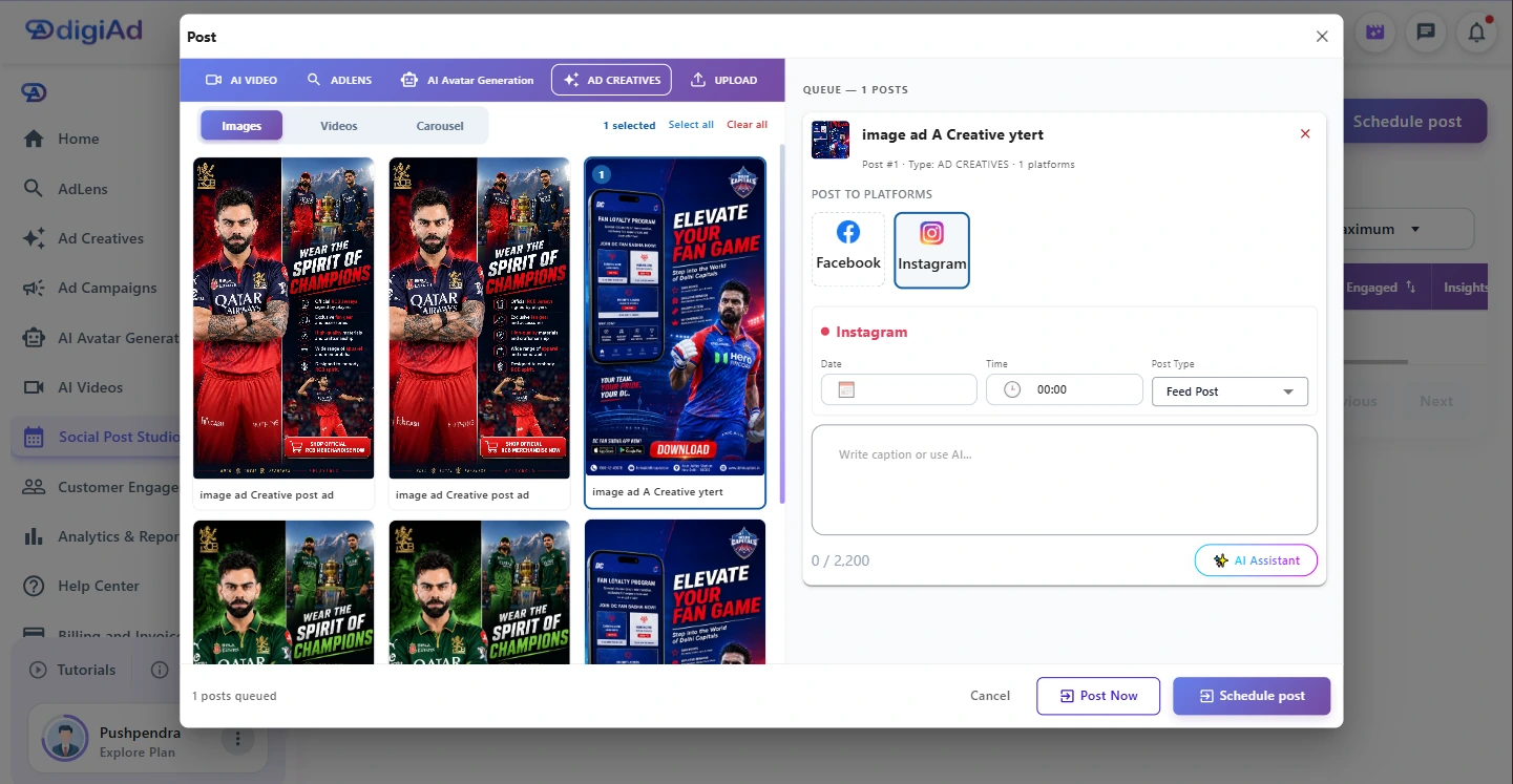 Select Your Content